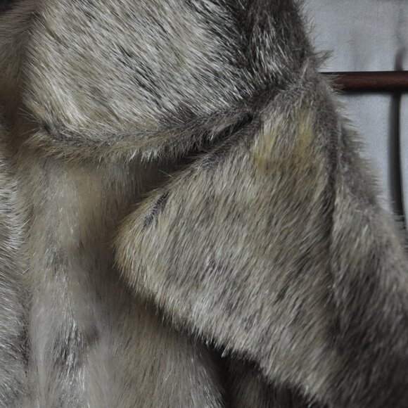 Tailored Golden Ivory Spotted Brown Car Coat Winter Jacket. Seal Skin - Picture 10 of 11